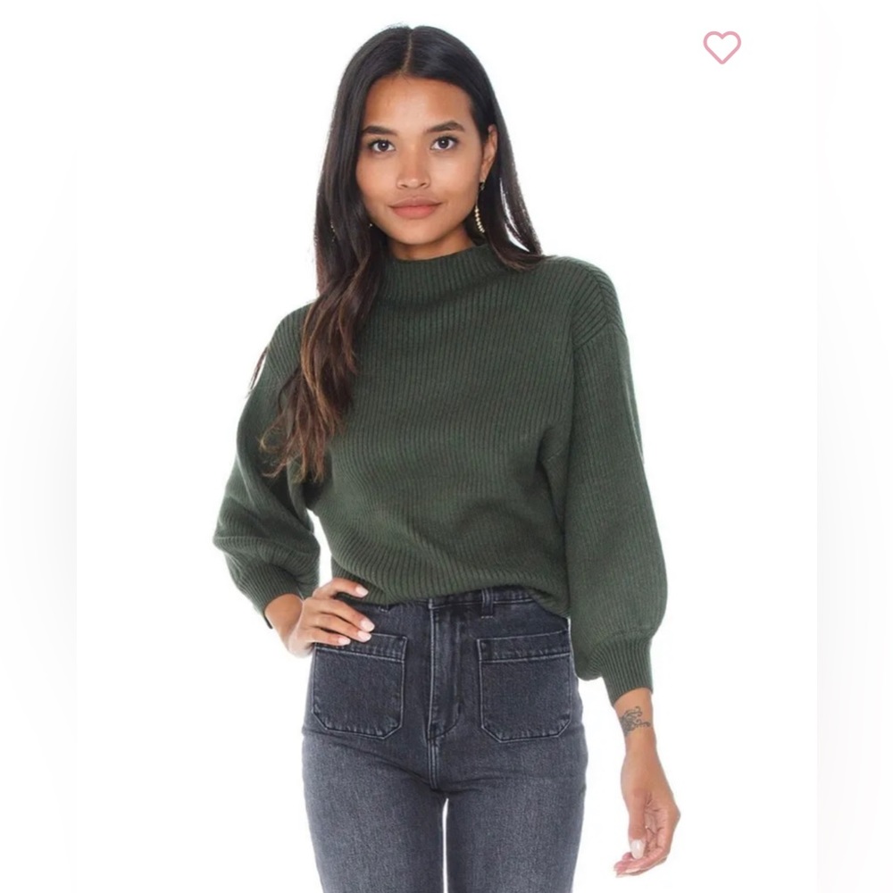 Line & Dot Alder Sweater, Olive, Size L